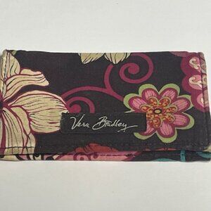 Vera Bradley ID Card Holder Parisian Floral Paisley 4.25"x2.5"